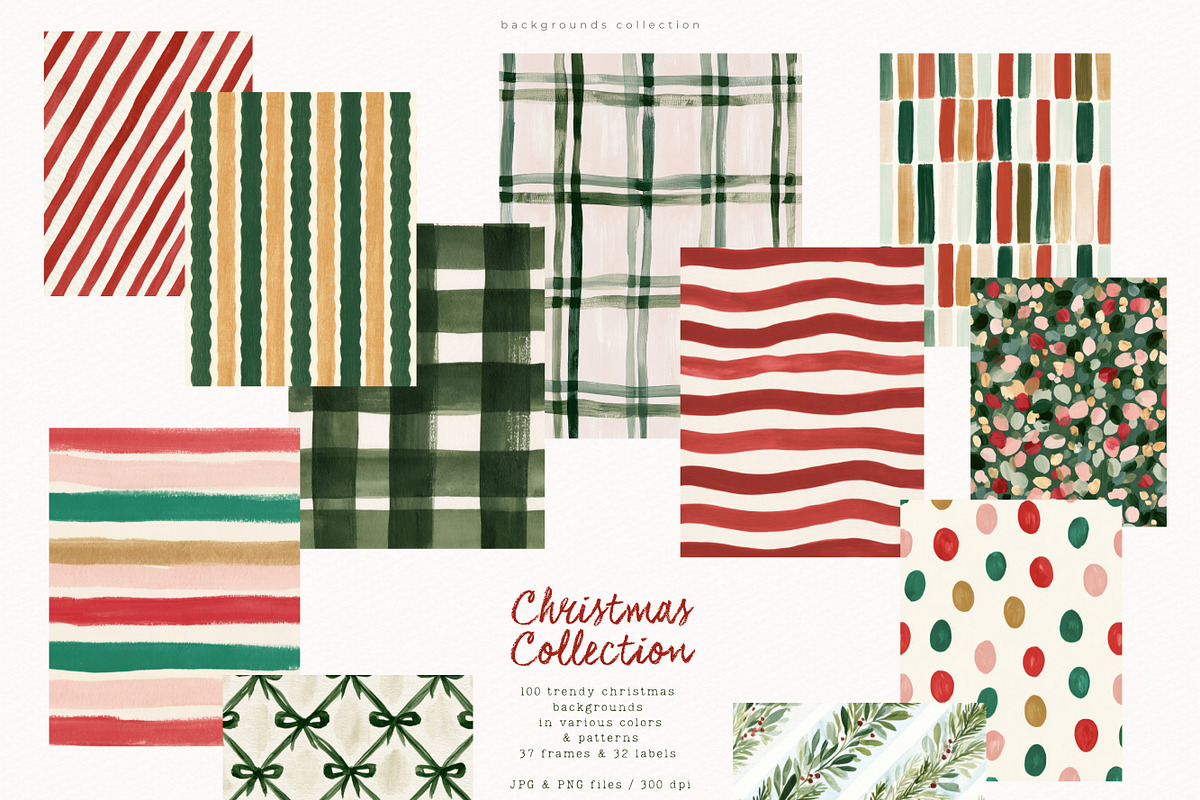 Christmas Backgrounds Frames Labels, a Background Graphic by PeDe Designs (Photo 15 of 16)