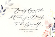 Gathering Calligraphy Wedding Script, a Script Font by Mila Garret (Thumbnail 3 of 17)