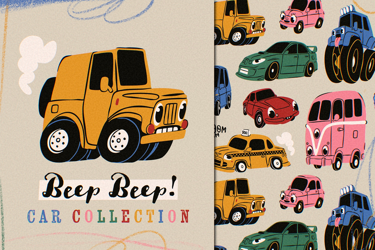 Beep Beep! Car collection, an Object Illustration by Twisted Tail (Photo 1 of 9)