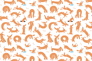 Dachshund Dash Pattern And Icons, a Pattern Graphic by Iconka (Thumbnail 3 of 9)