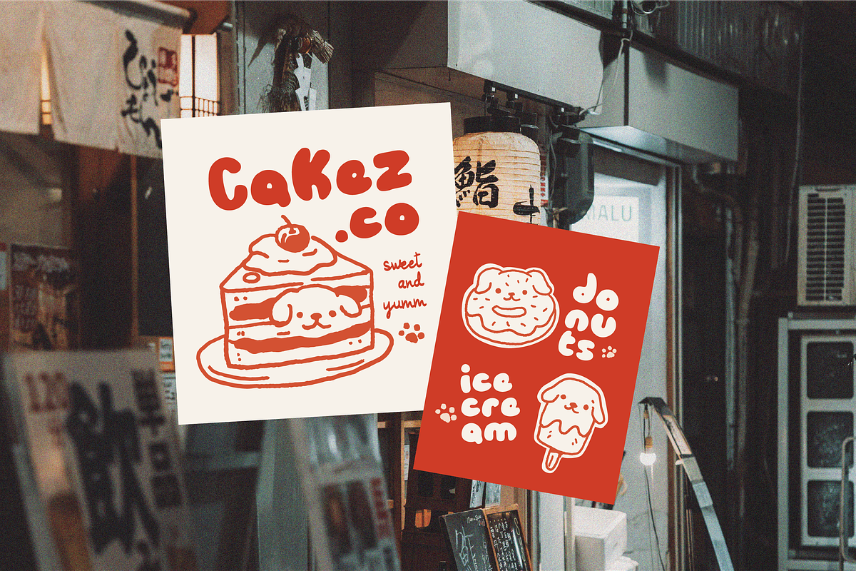 Bakery and Drink - Cute Dogs, a Food Illustration by HunEyy (Photo 4 of 7)