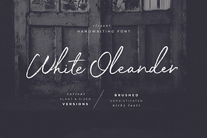 White Oleander Handwritten Font