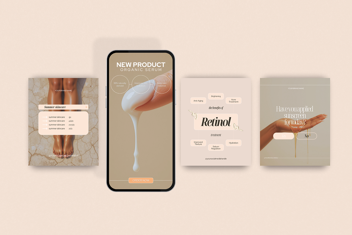 Skincare Instagram Templates, a Social Media Template by My Template Studio (Photo 19 of 26)