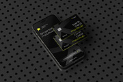 Bank Card with iPhone Mockup Set, an iPhone Mockup by mockupatelier (Thumbnail 6 of 9)