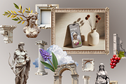 Antique mixed media collage, an Object Graphic by Katerina.Sea.Digital (Thumbnail 3 of 5)