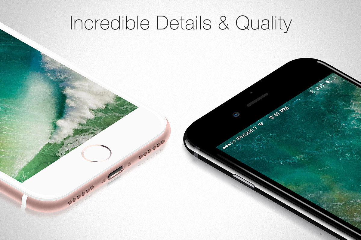 iPhone 7 Mockups, an iPhone Mockup by RadekBroz (Photo 4 of 7)