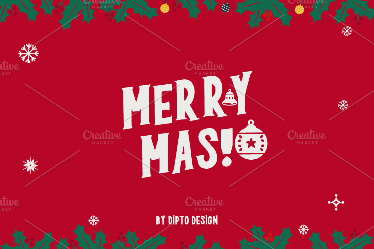 Carol- Christmas Typeface, a Handwritten Font by Dipto design (Photo 7 of 7)