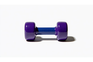 A purple dumbbell for fitness is, a Sports & Recreation Photo by ZinetroN