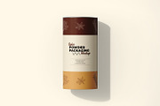 Paper Tube With Metallic Lid Mockup, a Packaging Mockup by Ram Studio LLC (Thumbnail 14 of 14)
