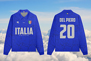 Long Sleeve Football Jersey Mockup, a Shirt Mockup by Irhasalfahad (Thumbnail 7 of 7)