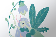 Midsummer Fairies PNG Clip Art, an Illustration by Lilla Bölecz (Thumbnail 5 of 6)