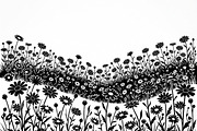 60 Daisy Flower Field Silhouette, a Seasonal Illustration by Amazin_art (Thumbnail 12 of 35)