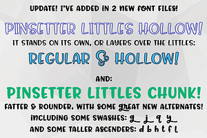 Pinsetter: A Crafty Font Family!