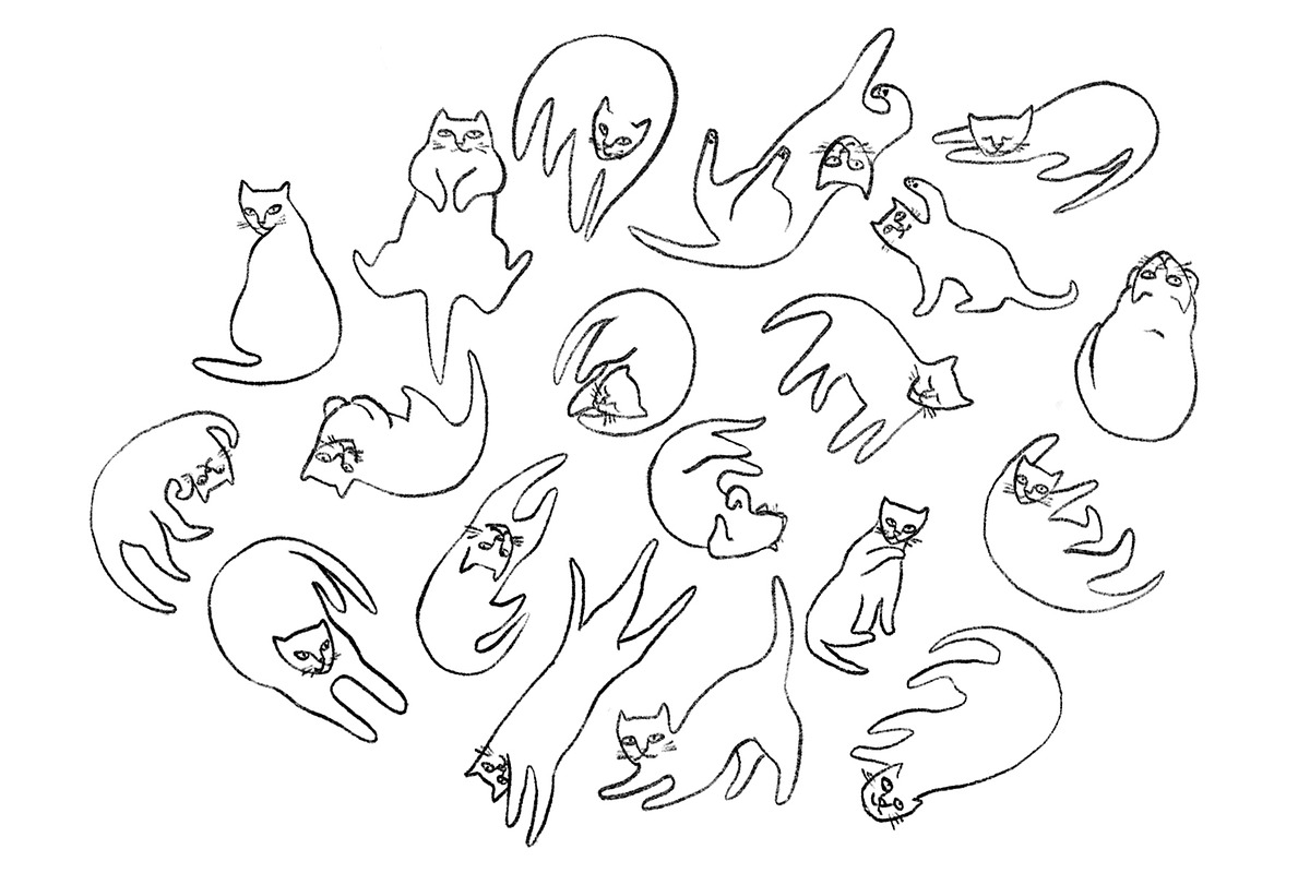Cats! 19 Fabulous Felines, an Animal Illustration by dear uncle (Photo 2 of 4)