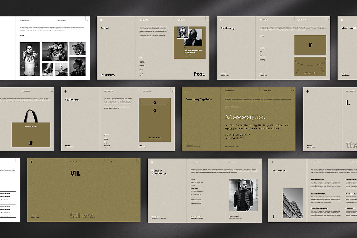 Josefin | Brand Guidelines Template, a Presentation Template by Occy Design (Photo 10 of 10)