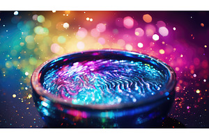 swirling glitter water background ai, an Abstract Photo by pikepicture