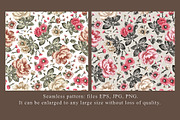 Seamless Flowers Peonies Chamomile, a Pattern Graphic by Vintage (Thumbnail 2 of 11)