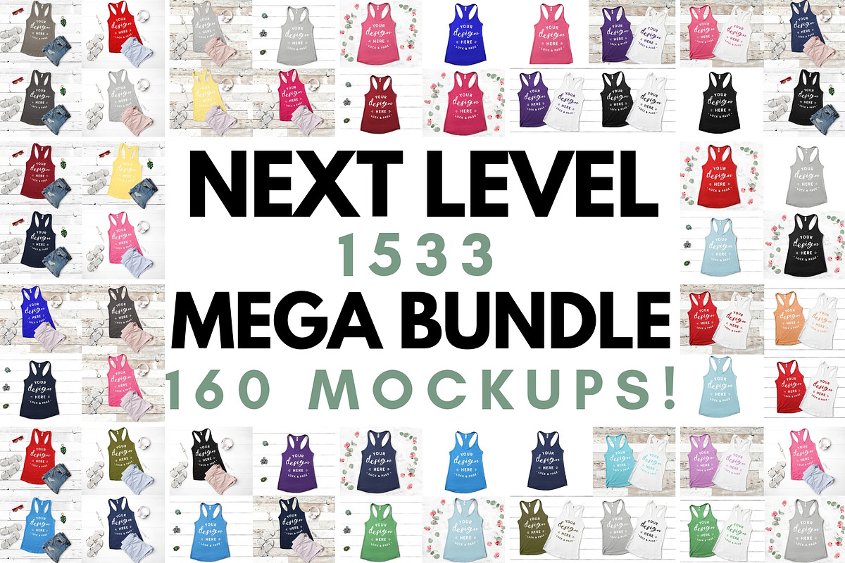 Ultimate T-Shirt Mockup Mega Bundle, a Shirt Mockup by lock and page (Photo 16 of 17)
