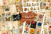 Mini Botanical Junk journal Kit, a Decorative Illustration by Digital Art Mahdiseño (Thumbnail 1 of 11)