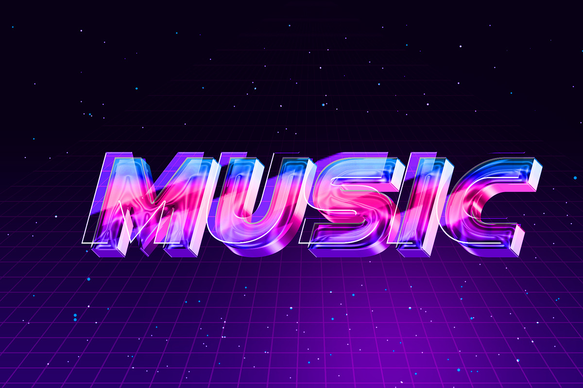 Music editable text effect PSD, a Layer Style Add-On by mdmijanur0187