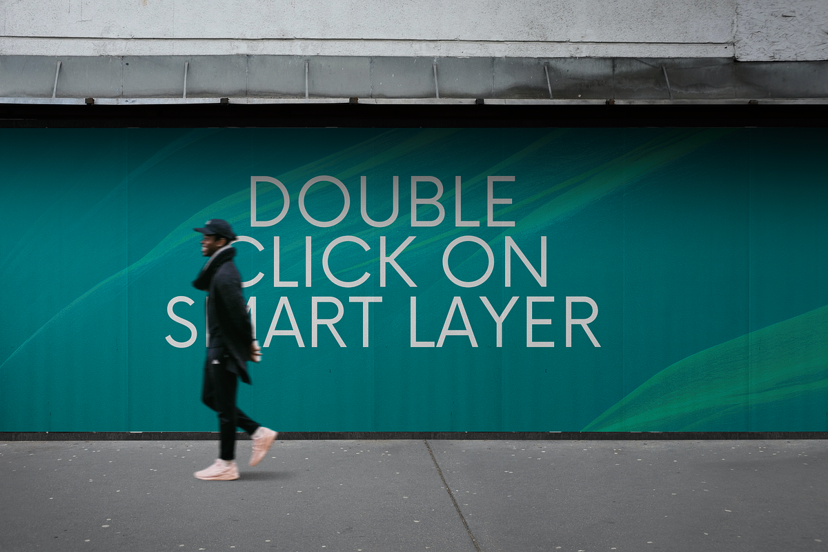 Sidewalk Billboard Mockup, an Advertising Mockup by GearShift (Photo 3 of 4)