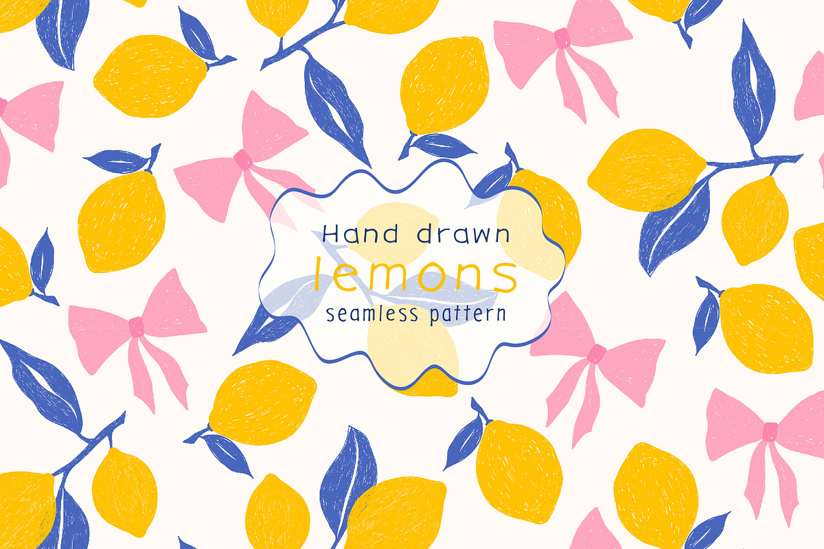 Lemons Pattern, a Pattern Graphic by Groovy Arts (Photo 1 of 5)
