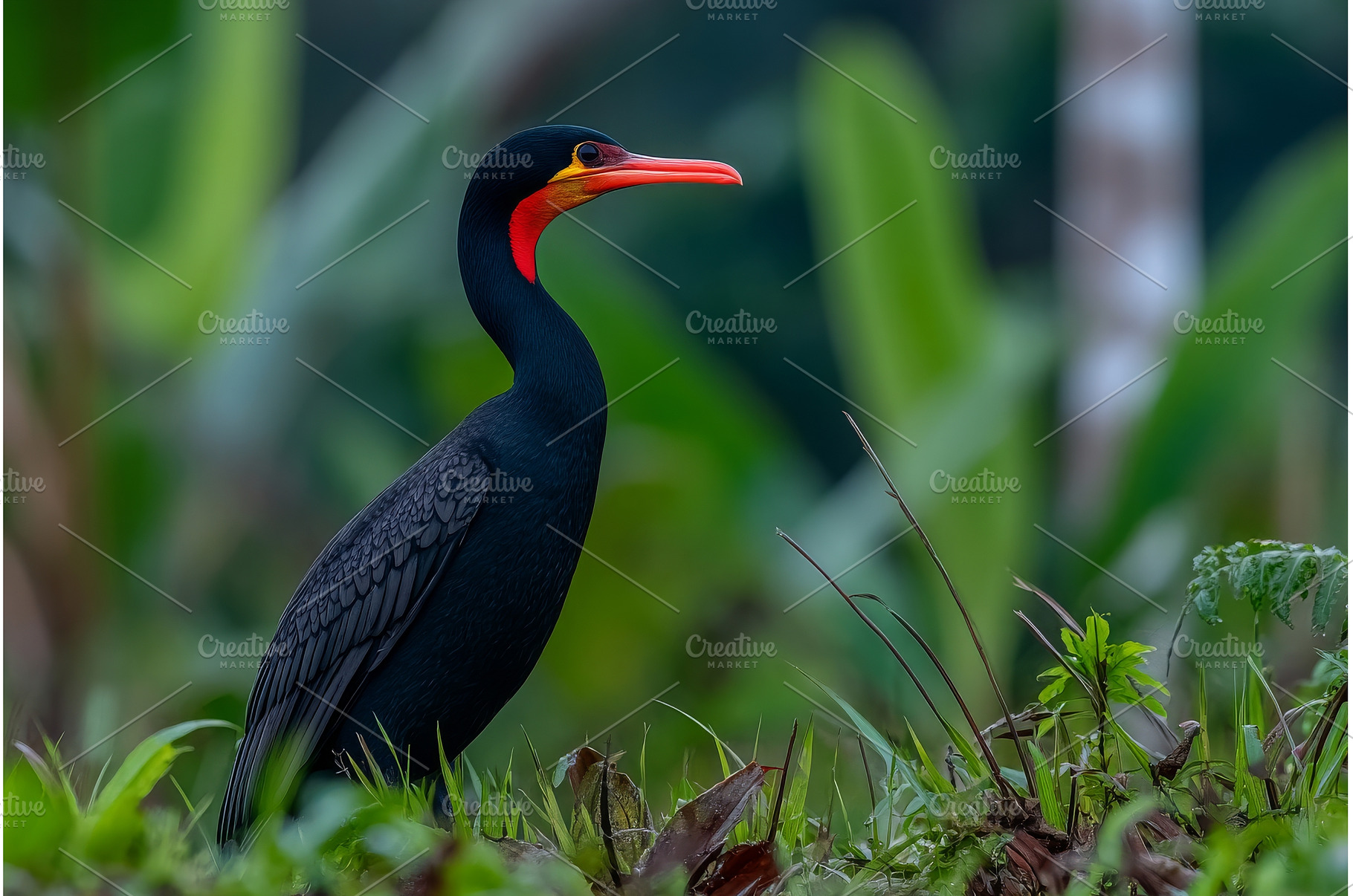 A Red-legged Seriema is shown, an Animal Photo by ZinetroN