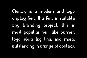 Quncry - Futuristic & Logo Font