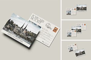 Postcard Mockup, an Advertising Mockup by AnasStudio