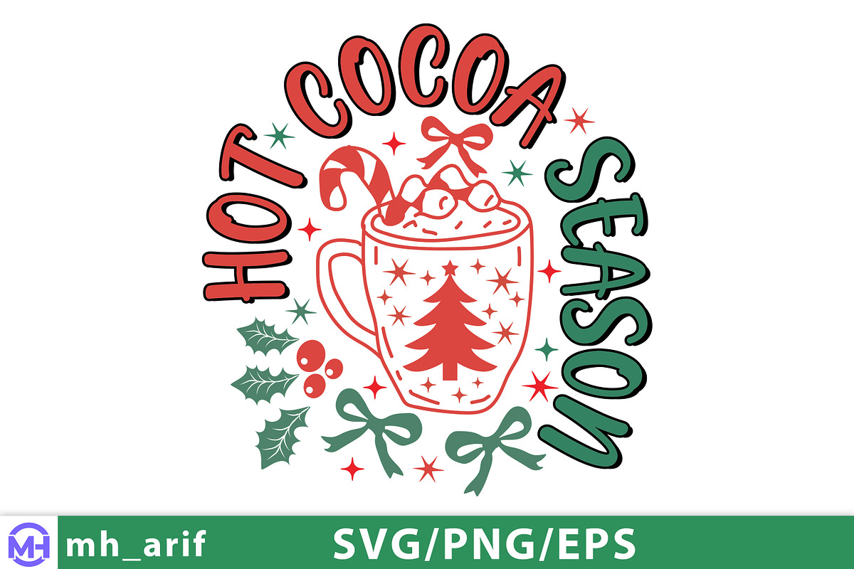 Hot Cocoa Season Hand-Drawn SVG PNG, a Graphic by mh_arif (Photo 4 of 4)