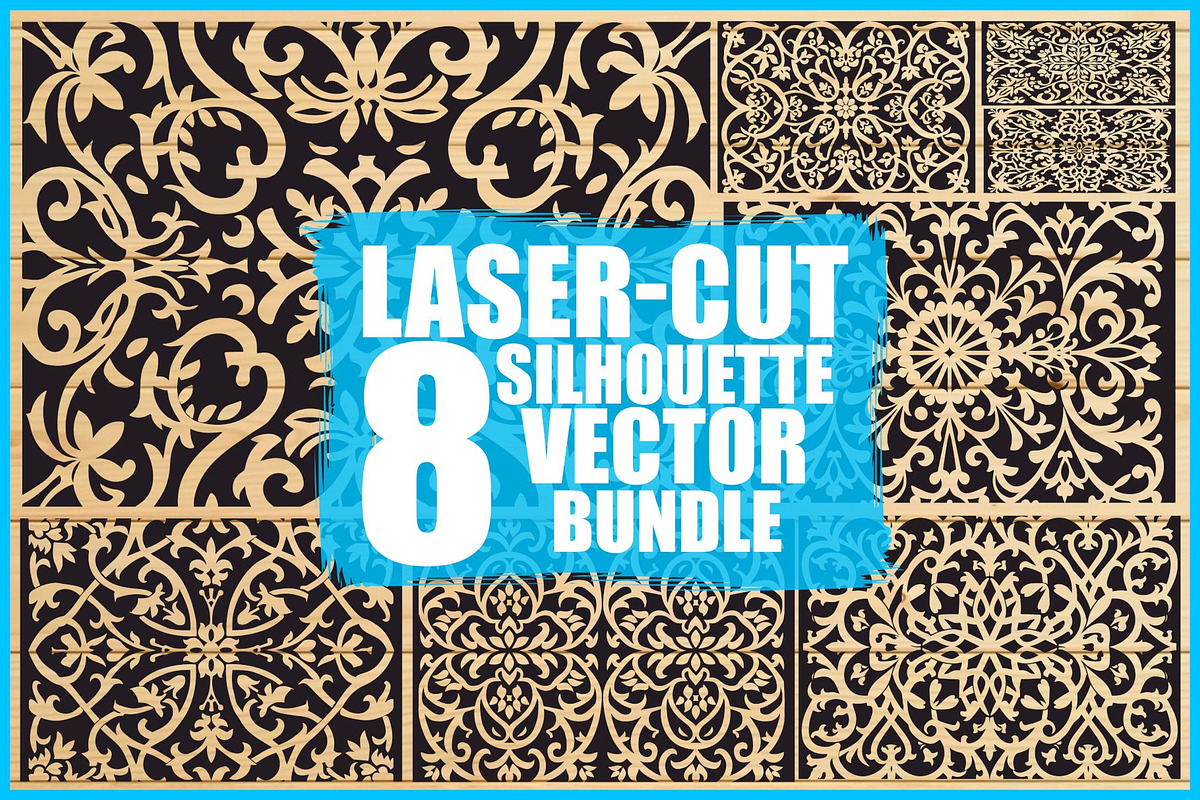 Laser Cut Pattern Vector Bundle, an Illustration by Designs_River (Photo 1 of 9)