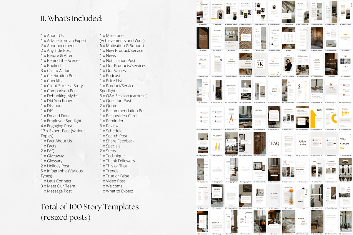 300 Interior Design templates BUDNLE, a Social Media Template by PatternLab. (Photo 3 of 9)