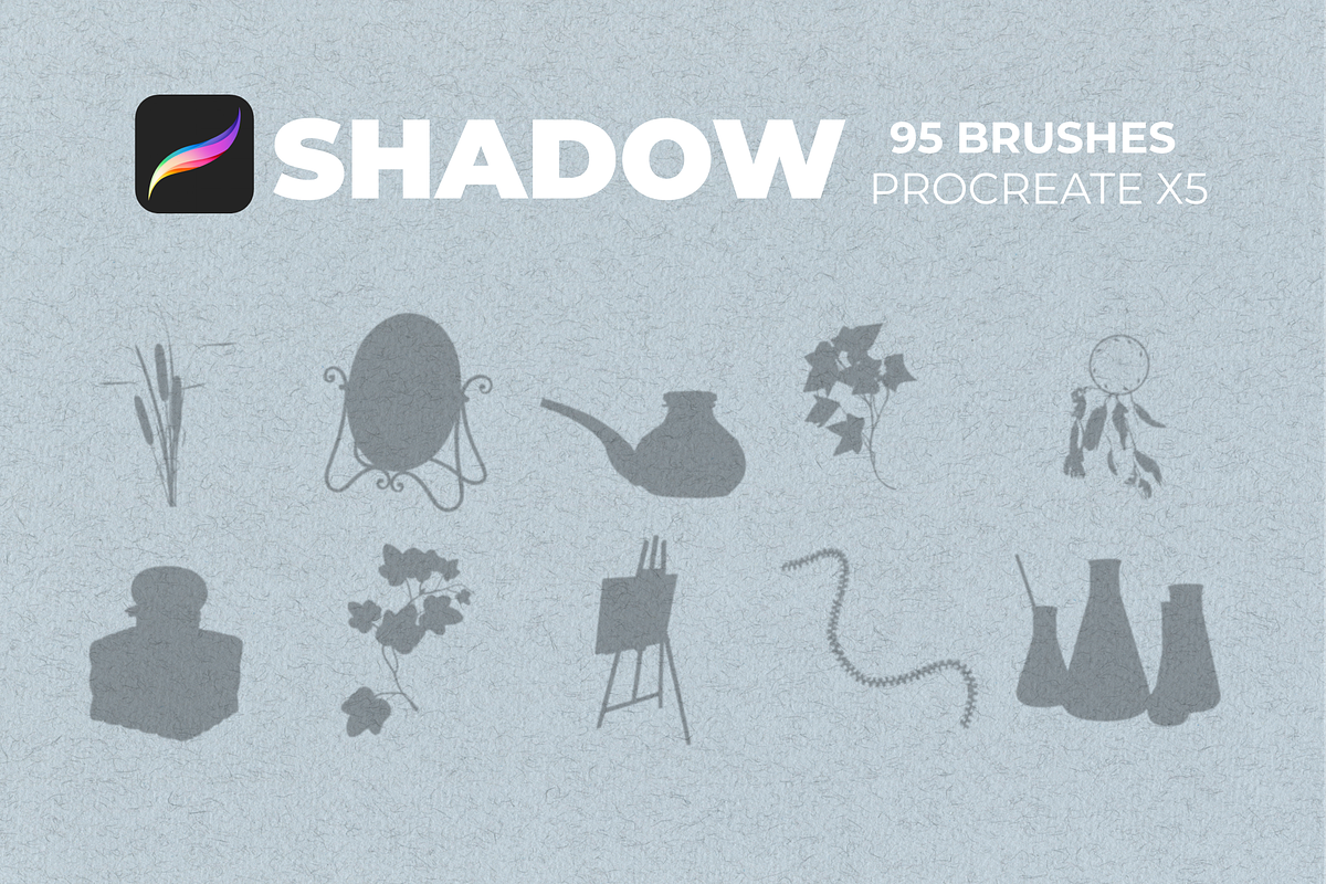 95 Shadows for PROCREATE, a Brush Add-On by Graphics Resources (Photo 8 of 13)
