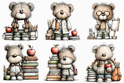 Whimsical Back to School Teddy Bear, an Animal Illustration by Libby Wishes (Thumbnail 2 of 6)