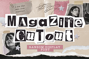 Magazine Cut Out – Display Font, a Serif Font by Studio C (Thumbnail 2 of 5)