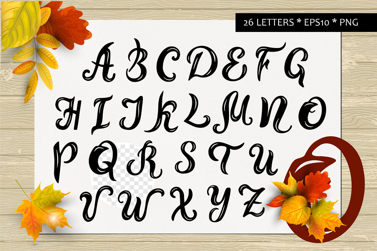 Autumn leaves vector collection, a Seasonal Illustration by VaraNa Art (Photo 8 of 15)