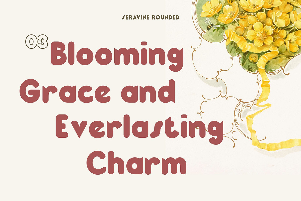 Seravine Rounded, a Sans Serif Font by Craft Supply Co. (Photo 3 of 8)