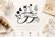 Davina Flower Monogram