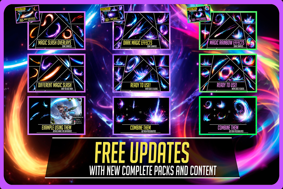 Magic Effects Bundle - 13 Packs, an Object Graphic by Mikel Blazgad (Photo 3 of 21)