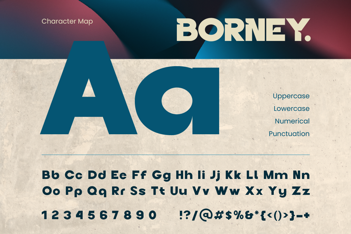 Borney, a Sans Serif Font by Burntilldead (Photo 3 of 13)