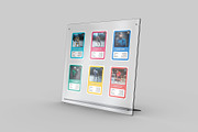 Acrylic Trading Card Display Mockup, an Advertising Mockup by Illusiongraphic (Thumbnail 9 of 24)