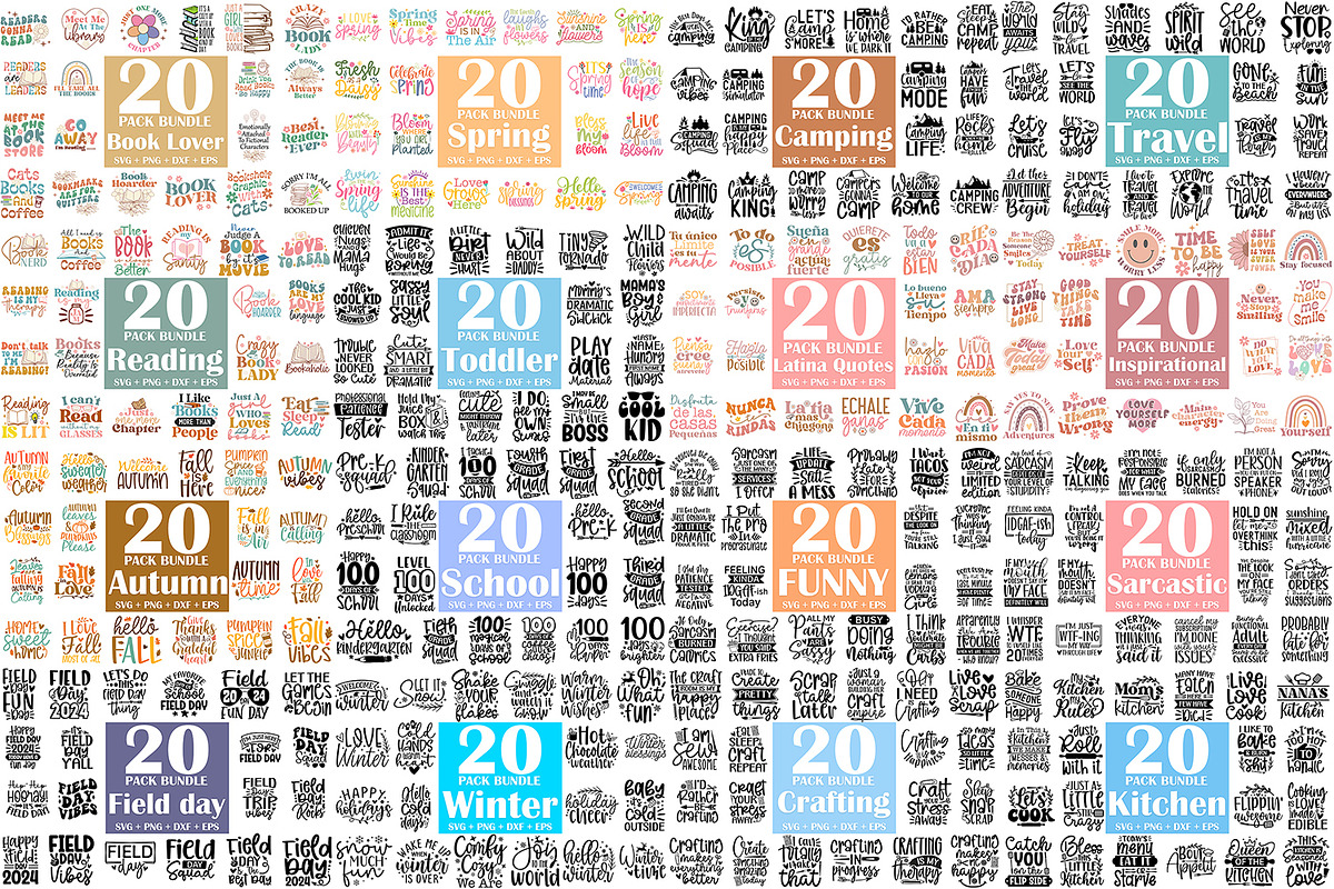 MEGA SVG Bundle 1250 Designs, an Illustration by ZoomkSVG (Photo 2 of 6)