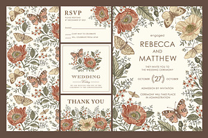 Wedding Butterflies Poppy Poppies