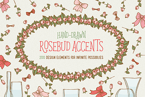 Rosebud accents - PNG only