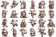 Whimsical Christmas Santa Clipart, an Illustration by Daily.Designs (Thumbnail 3 of 5)