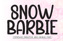 Snow Barbie | Script Font