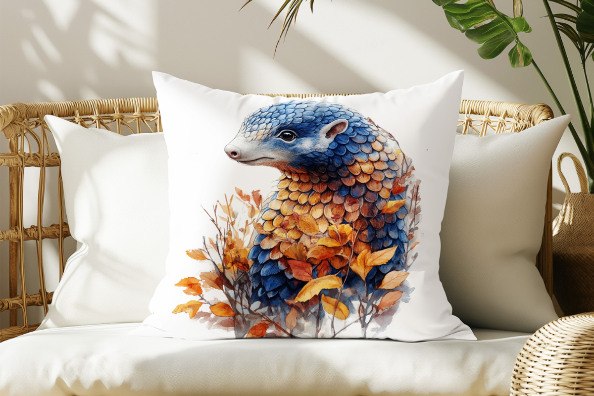 Watercolor Caricature Pangolins, an Animal Illustration by PrintHaven Designs (Photo 7 of 8)