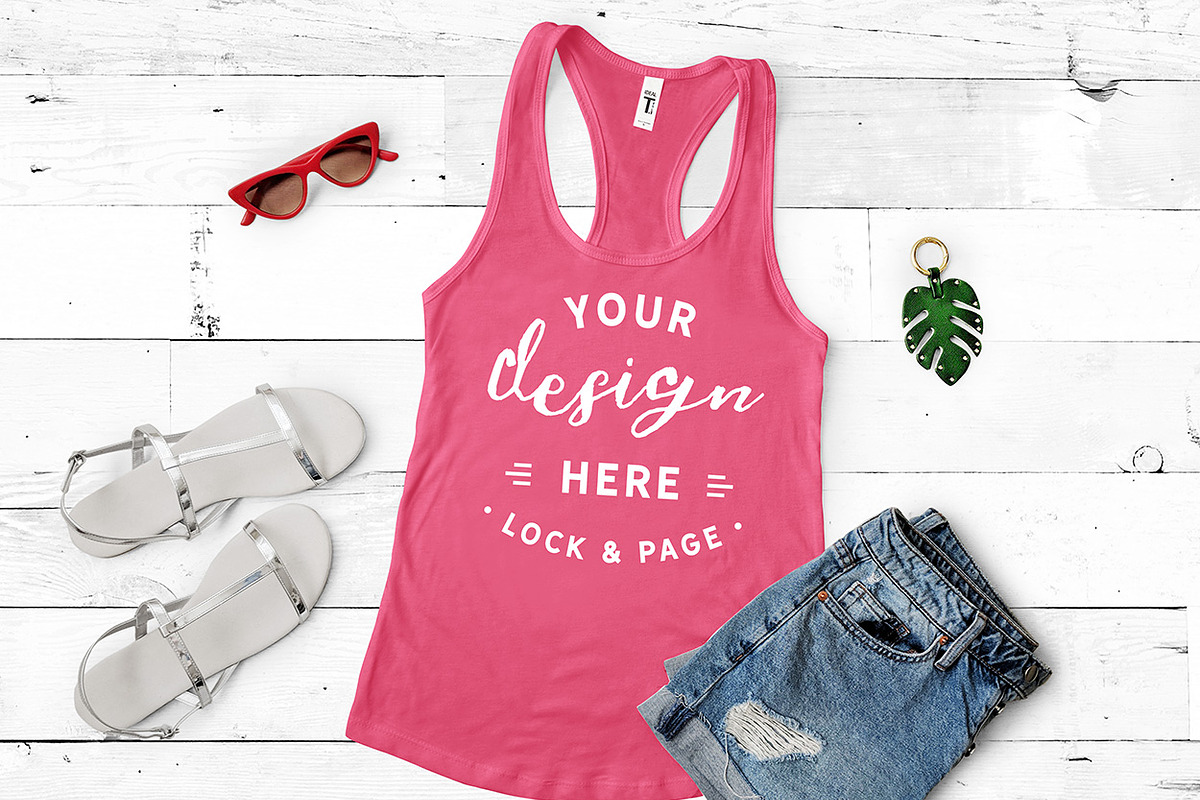 Next Level 1533 Tank Mockup Bundle, a Shirt Mockup by lock and page (Photo 33 of 35)