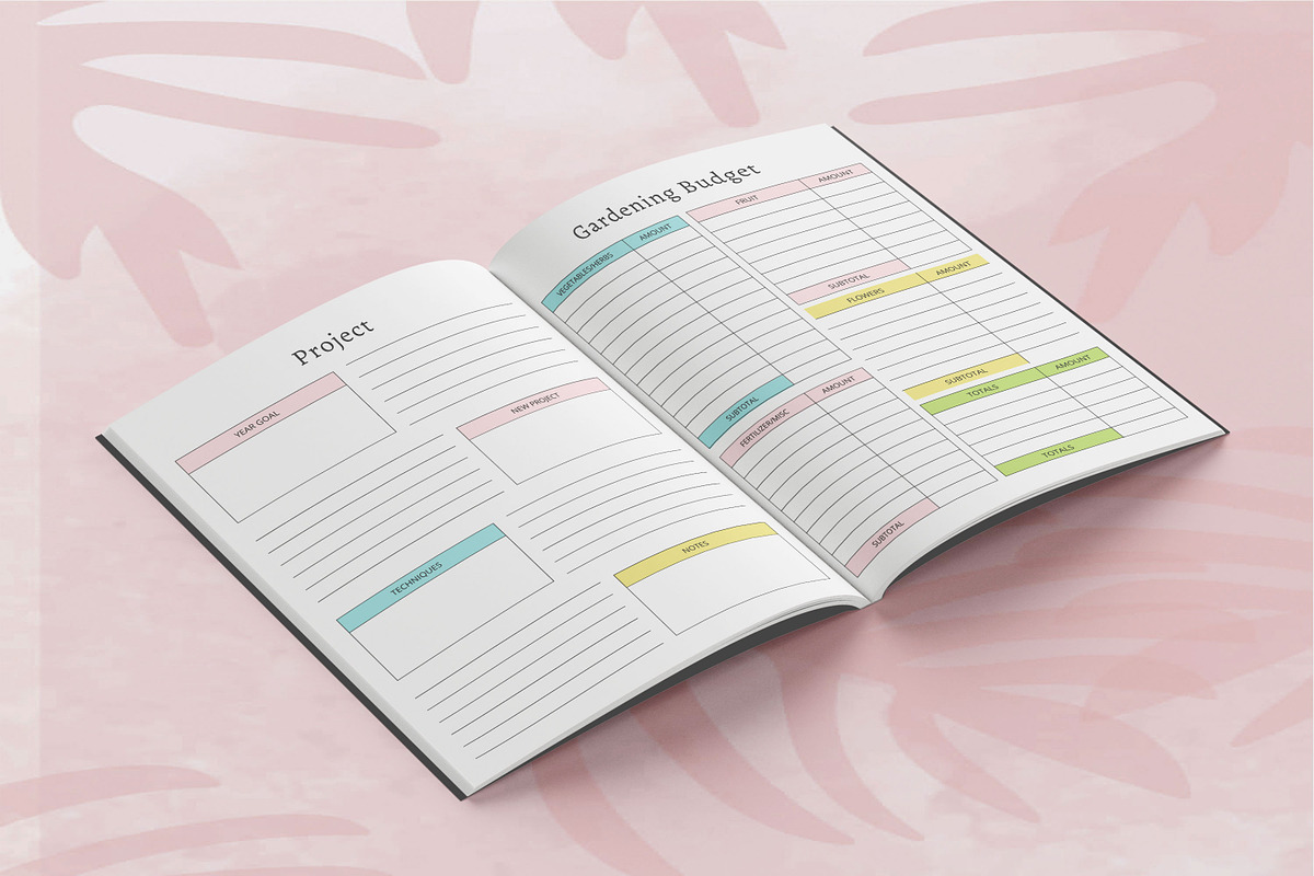 Garden Planner and Log Book, a Design Template by Book2bees (Photo 3 of 4)