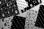 Witchy Halloween Digital Papers, a Pattern Graphic by Lilla Bölecz (Thumbnail 3 of 4)